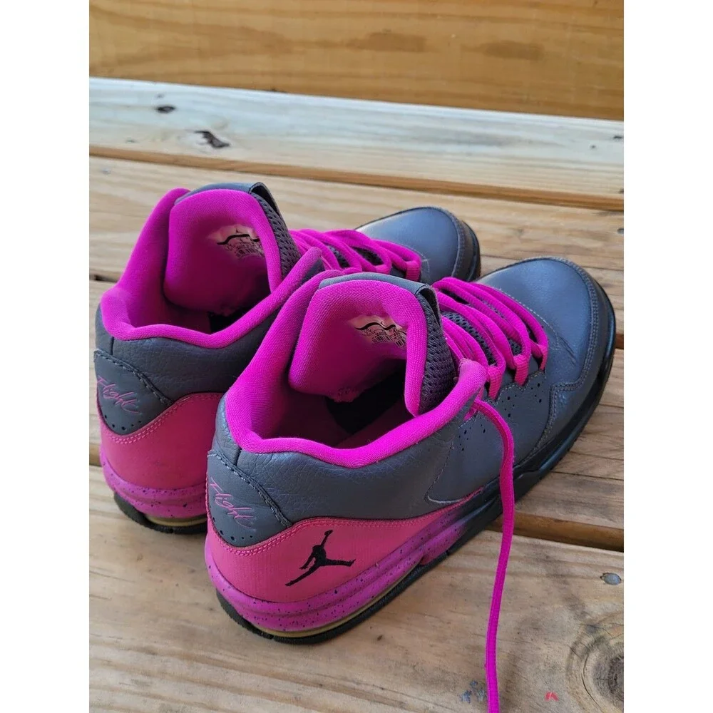 Jordan Flight Origin 2 GG Grey Fuchsia Pink Black 718075-006 Size 7